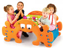 Tavolo Pic Nic Dondolino Fantasma 109x125x85 h cm in Plastica Multicolor