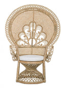 Poltrona 106x71x148h cm con Cuscini Peacock Naturale 