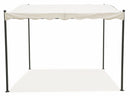 Pergola Gazebo da Giardino in Metallo 3x2,5m Soriani Ecrù