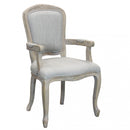 Sedia Romy in Tessuto Grigio 57x57x90 h cm in Legno Grigio