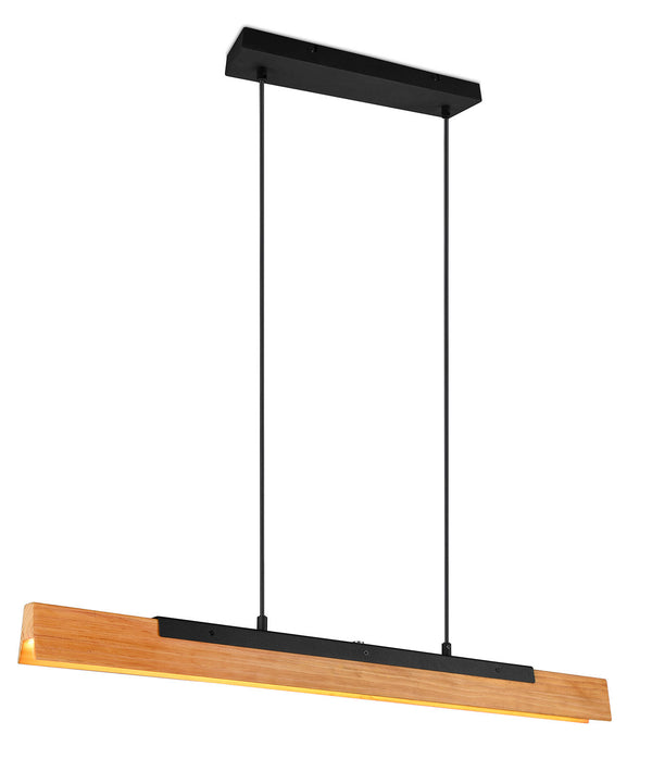 sconto Lampada a Sospensione da Interno a LED in Metallo Nero Opaco