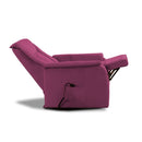 Poltrona Alzapersona Elettrica 2 Motori 82x108x84 cm Baila in Microfibra Dispositivo Medico 1 Viola