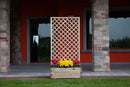 Fioriera da Giardino con Traliccio 120x44x180 cm in Legno