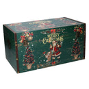 Set 3 Bauli in similpelle con scritta Merry Christmas rettangolare