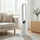 Raffrescatore Evaporativo 24,7x24,7x109,5 cm con Timer 15H e Telecomando in ABS Bianco      