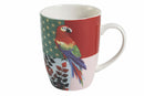 Set 3 Tazze in Porcellana 360 ml Villa d'Este Home Tivoli Parrot Groove