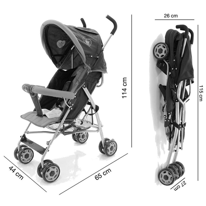 Passeggino Leggero per Bambini Trupia Stroller Grigio