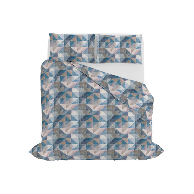 Copripiumino con Stampa sul Sacco e Federe Linea River Sepik Blue Varie Misure