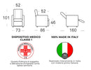 Poltrona Alzapersona Elettrica 2 Motori 73x101x86 cm Adele in Microfibra Dispositivo Medico 1 Mostarda