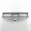 Canalina di Scarico Piastrellabile in Acciaio Inox a Pavimento Bonussi Varie Misure