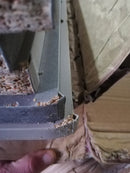 Mobile TV 160x35,6x44 cm con Armadietto e Mensola in Legno Grigio Seconda Scelta