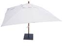 Ombrellone da Giardino 4x4 m Palo Ø60 mm in Legno Telo in Acrilico Danieli Bangkok Ecrù