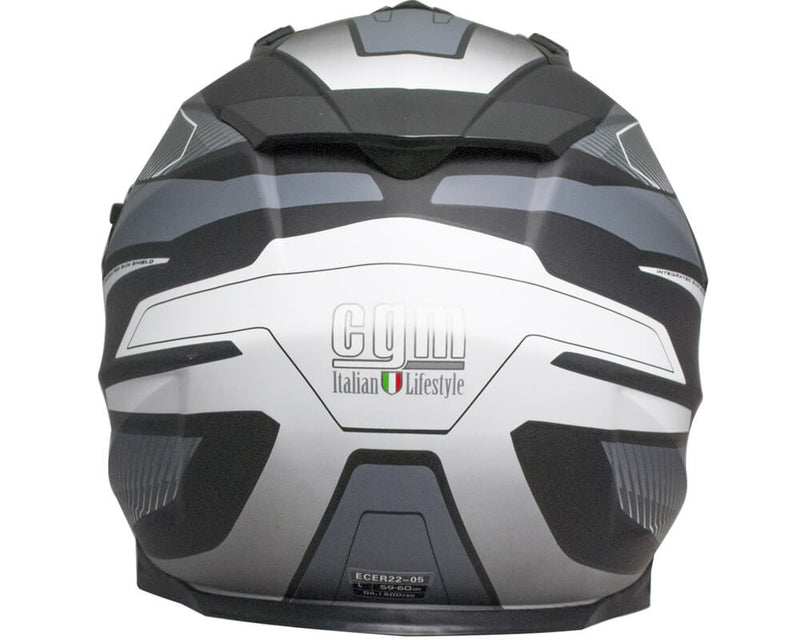 Casco Integrale per Moto Cross con Frontino CGM Forward 606G Titanium Opaco