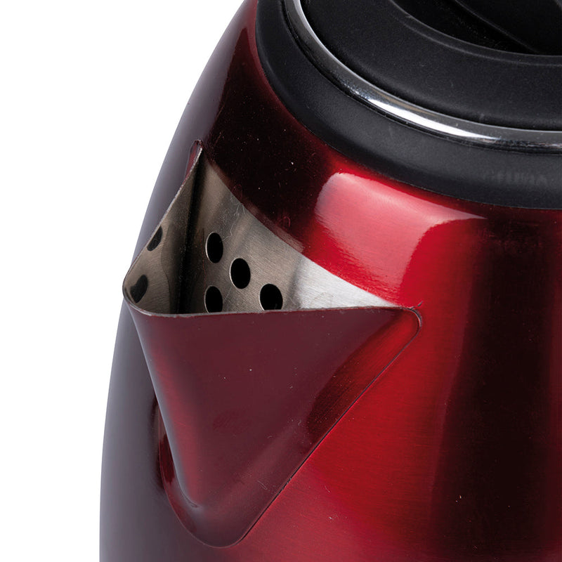 Bollitore Elettrico 1,8 Litri 1800W Kooper in Acciaio Rosso
