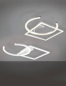 Plafoniera da Interno a LED in Metallo Bianco Opaco