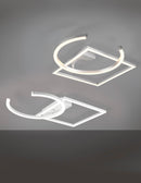 Plafoniera da Interno a LED in Metallo Alluminio Spazzolato