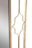 Specchio Glam Balcony New 80x3x100 cm in Ferro e MDF Oro