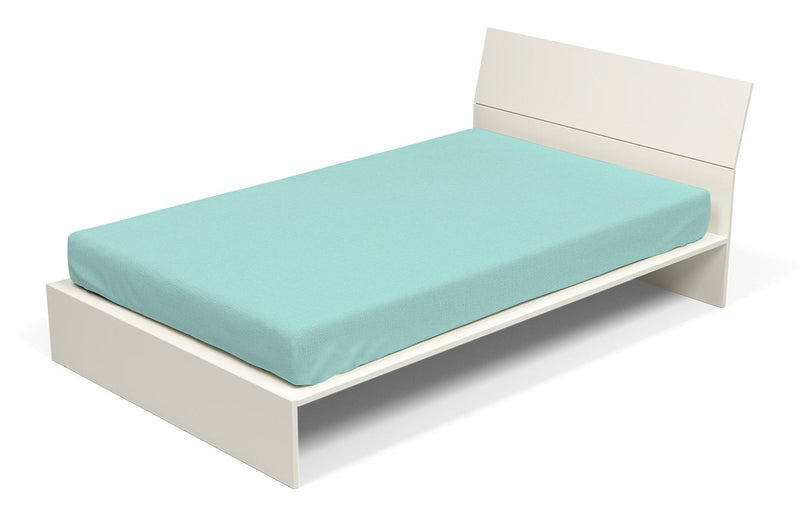 Lenzuolo Sotto con Angoli ed Elastico Tinta Unita Verde Acqua