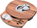 Set Taglia Tartufo in Acciaio Inox con Vassoio in Legno Alexander