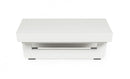 Tavolino 73,5x73,5x24h cm Modulare Infinity Bianco