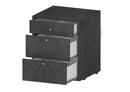 Cassettiera 3 Cassetti 47x45x61,2 cm Selina Report Grigio  