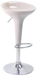 Sgabello con Alzata a Gas e Seduta Girevole in ABS Motti Boston Beige Lucido