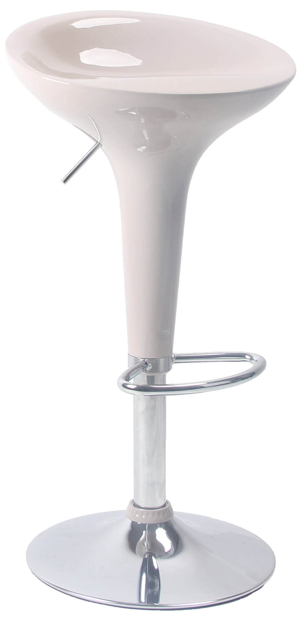 Sgabello con Alzata a Gas e Seduta Girevole in ABS Motti Boston Beige Lucido acquista