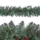 Ghirlanda Argentata con 200 Tips Lunghezza 270 cm Blu