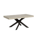 Tavolo Allungabile 200-460x90x77 cm Volantis Cashmere Telaio Antracite 