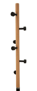 Appendiabiti da Terra Rock Ø30x176 cm in Metallo e Quercia      