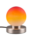 Lampada da Tavolo da Interno Attacco E14 in Metallo Nichel Satinato 