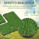 Pavimentazione da Esterno Incastrabile 10pz 30x30 cm Prato Sintetico 2 