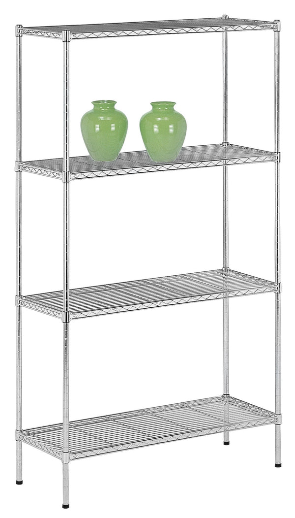 sconto Scaffale in Acciaio Cromato 4 Piani 90x35x160 cm Fumer Iron Big