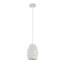 Lampada pendente Pendant in Metallo Louvre Bianco