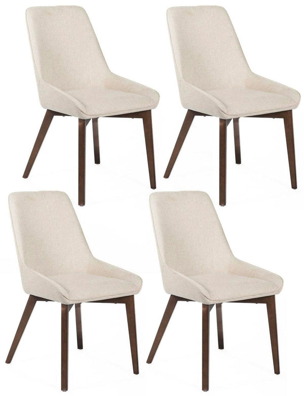 Set 4 Sedie 62x49,5xH87 cm in Tessuto Vera Beige online