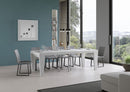 Tavolo Allungabile 90/246x90x77 cm Spimbo Premium Bianco Frassino