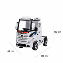 Camion Elettrico per Bambini 12V con Licenza Mercedes Bianco 