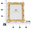 Cornice Flossy 27,8x2,5x33,5 cm in Poliresina e Vetro Oro
