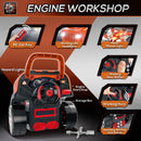 Officina Camion Giocattolo per Bambini 40x39x47 cm con 61 Accessori Arancione