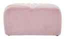 Puff Shell Rosa 80x54x42 cm in Legno Spugna e Poliestere Rosa