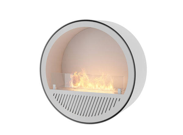 Camino a Bioetanolo da Parete Ø72,4x30 cm Incyrcle Slim Wall Bianco acquista