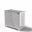 Cover Pompa di Calore 105x65x150 cm installazione a terra vicino la parete Big Blade VL Bianco 