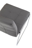 Set di 4 Sedie in Similpelle Morbida 85x55x50 cm TFT DC Grigio