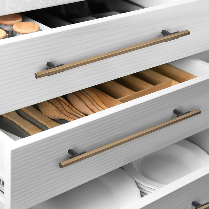 Set 20 Maniglie per Mobili 192 mm in Alluminio Emuca Riad Bronzo