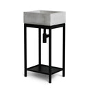 Lavello da Giardino Senza Rubinetto in Cemento Granulato di Marmo Madrid Grigio