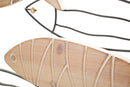Pannello da Muro Pesce 60x2x30 cm in Ferro