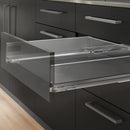 Cassetto Esterno Vertex 40 Kg H93 mm P 350 Grigio Antracite Acciaio Emuca