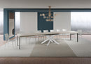 Tavolo Allungabile 200-460x90x77 cm Volantis Cashmere Telaio Bianco 