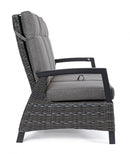 Divano 3 Posti 194,5x83x103h cm Reclinabilecon Cuscini Britton Antracite