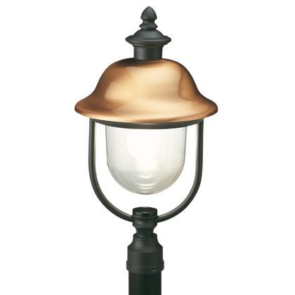 sconto Lampada Testa Palo Color Grigio e Rame Diametro 6Cm da Esterno Linea Rustica Sovil